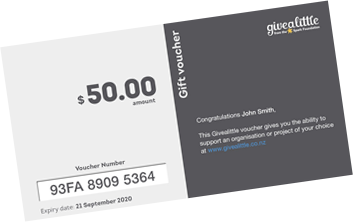 Givealittle voucher
