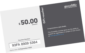 Givealittle voucher